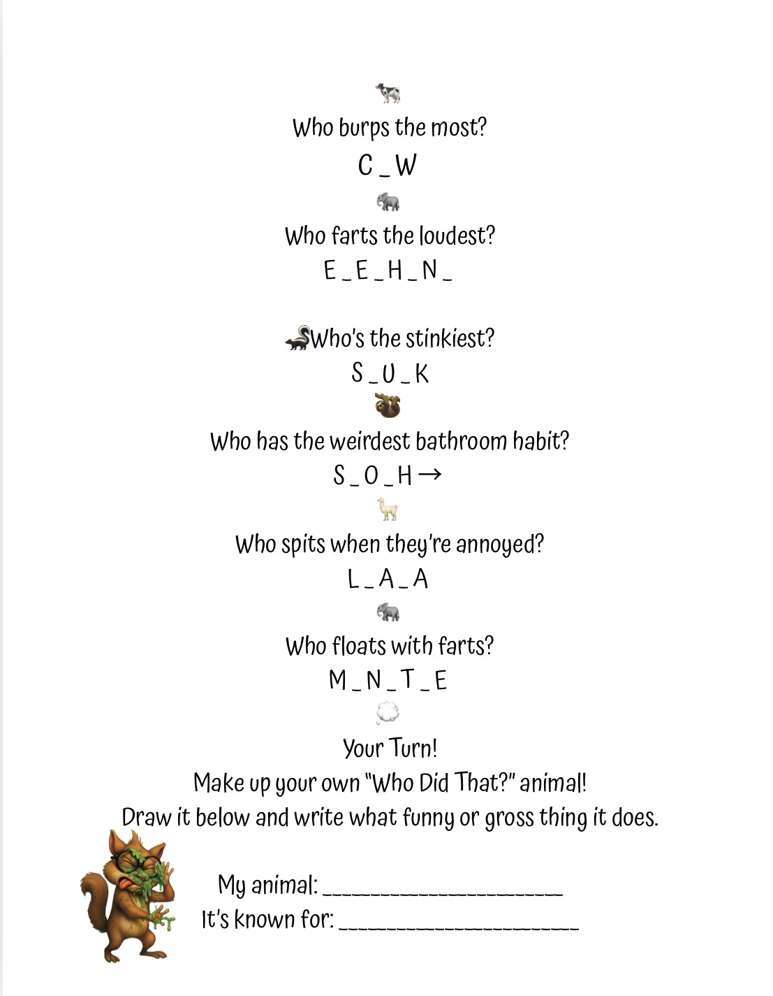 Who Did That? |  ✨ Includes FREE QR activity pages