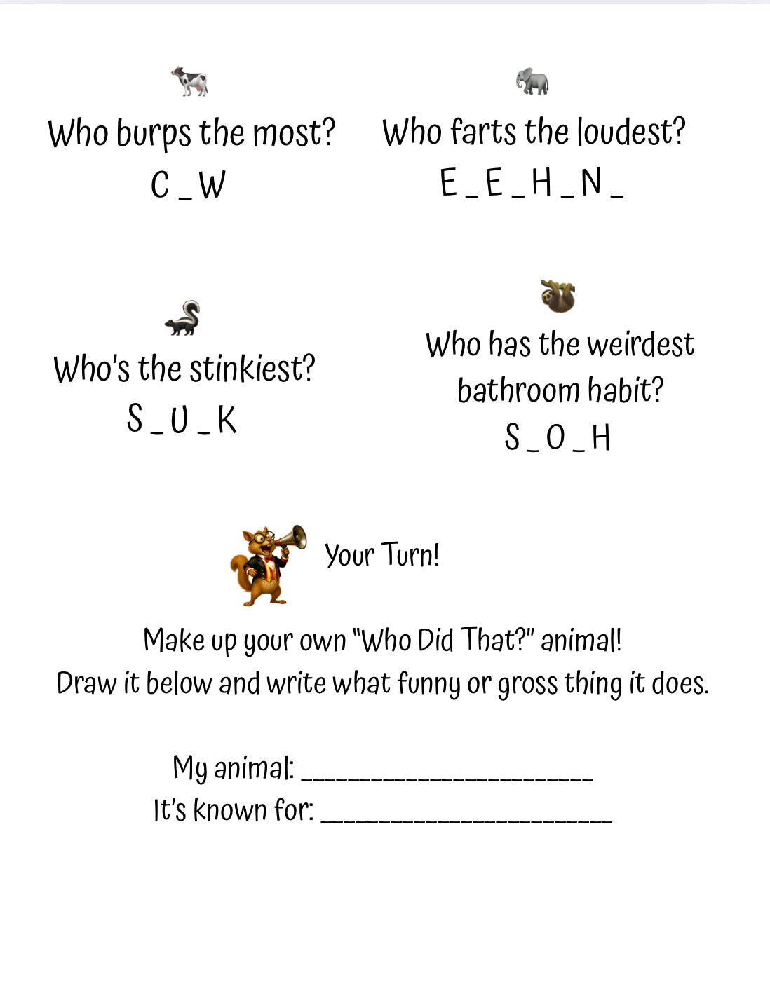 Who Did That? |  ✨ Includes FREE QR activity pages