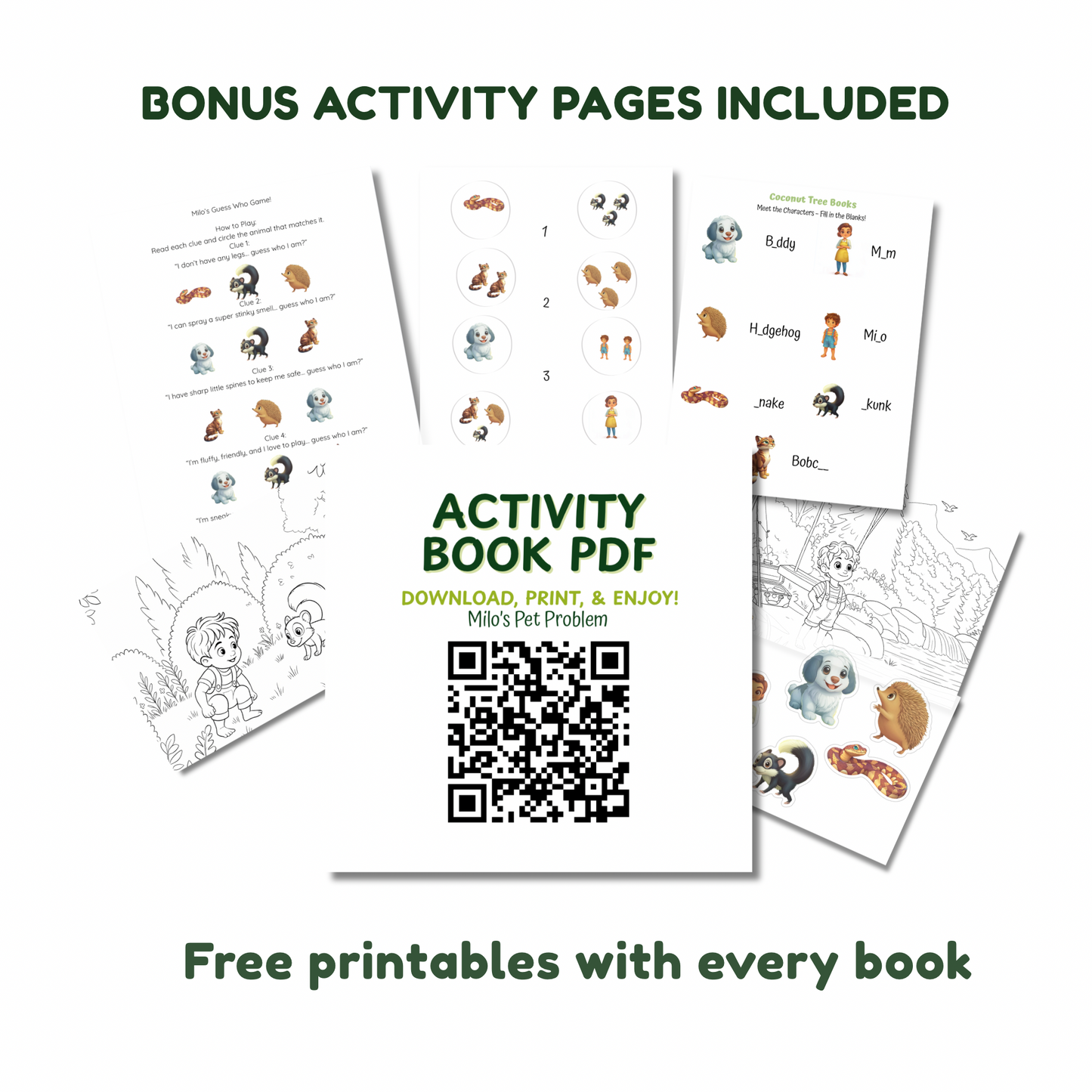 Milo’s Pet Problem - Includes FREE QR Activity Pages for Engaging Fun - Coconut Tree Books