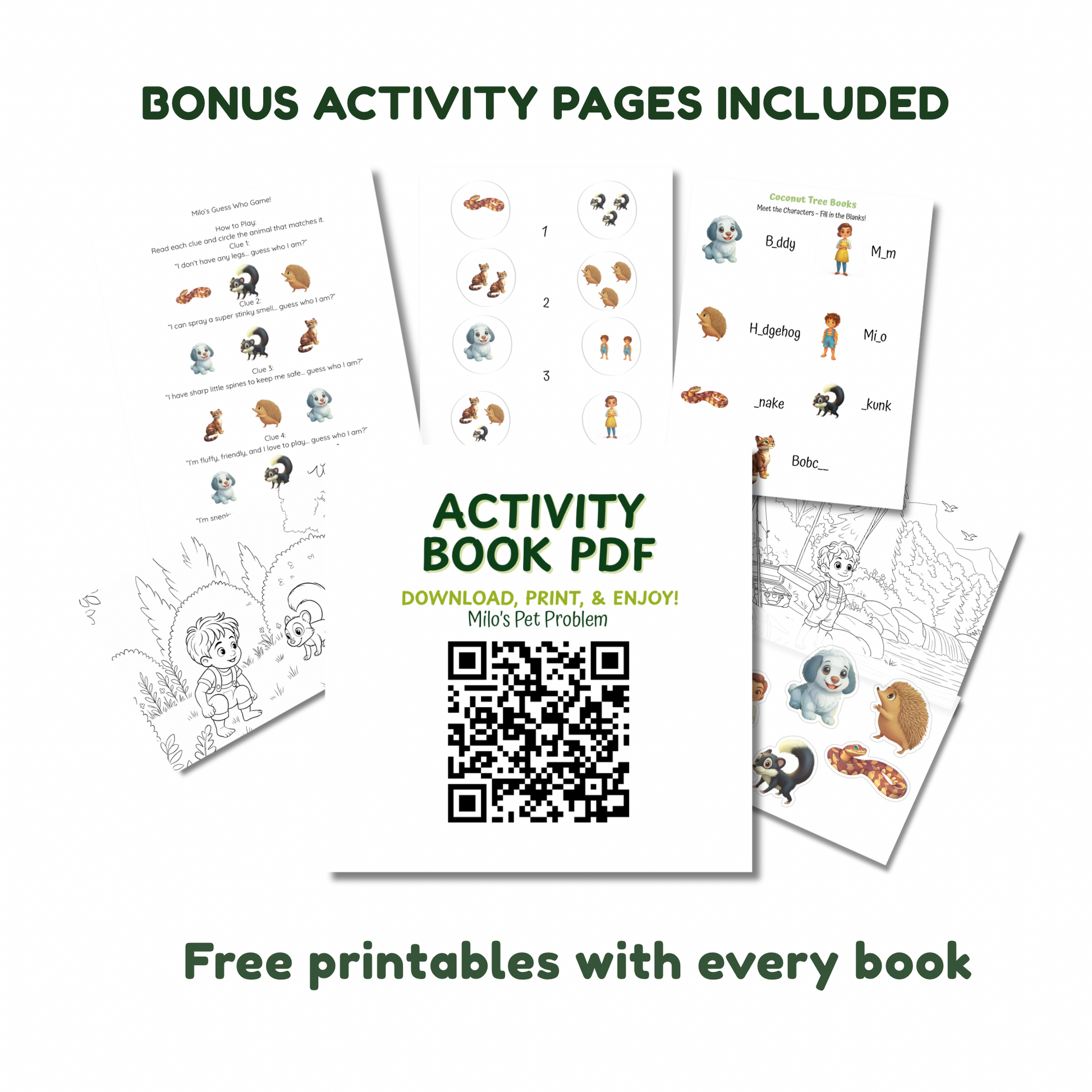 Milo’s Pet Problem - Includes FREE QR Activity Pages for Engaging Fun - Coconut Tree Books